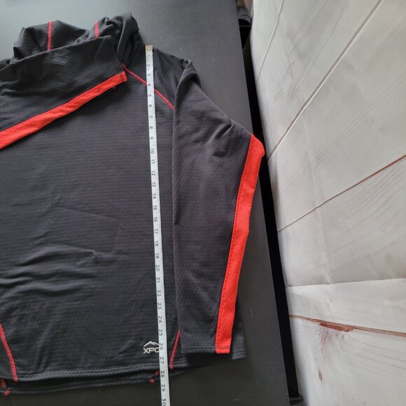 Cabela’s XPG Extreme Performance Long Sleeve Shirt, Men’s 2XL, Black/Red, Hooded - Picture 9 of 10